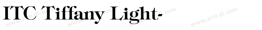 ITC Tiffany Light字体转换